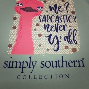 Simply Southern “Me Sarcastic?” Sweatshirt XL